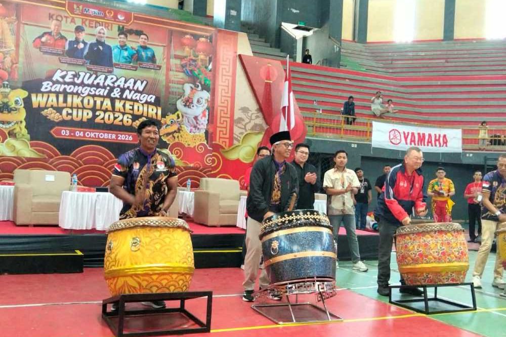 Dari Tradisi Imlek, Barongsai Masuk ke Arena Olahraga di Kediri