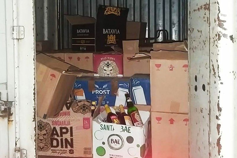 Ratusan Dus Miras Diamankan Polres Gresik Jelang Ramadan 1444 Hijriah