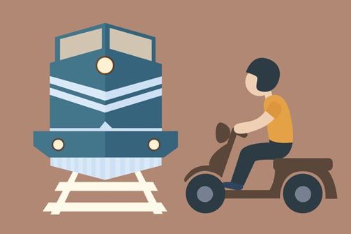 Terobos Pintu Perlintasan Kereta Api, Warga Magetan Meninggal