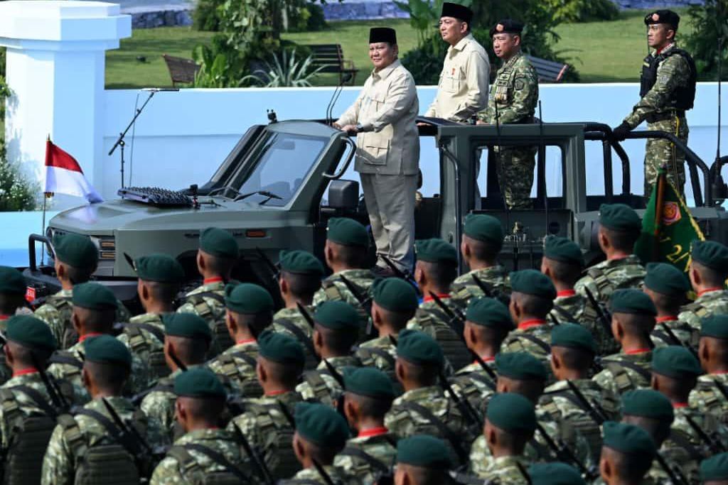 Di HUT TNI, Prabowo Singgung Kekayaan Indonesia yang Masih Dicuri