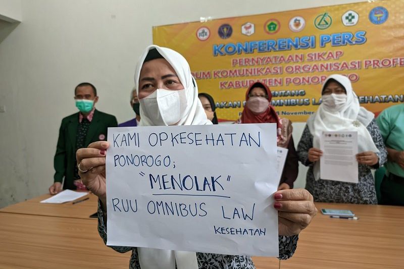 Delapan Organisasi Profesi Kesehatan di Ponorogo Tolak RUU Omnibus Law Kesehatan 