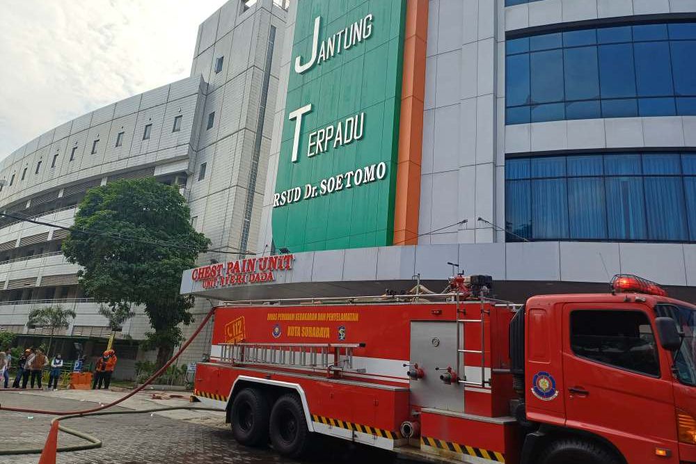 Kebakaran di RSUD dr Soetomo, Satu Pasien Meninggal dan Tiga Petugas Tumbang