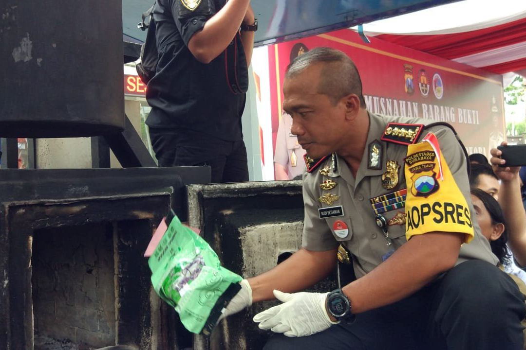 Polrestabes Surabaya Soroti Tingginya Peredaran Narkoba