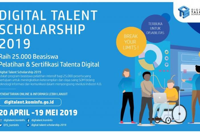 Kemenkominfo Buka Pendaftaran 25.000 Beasiswa Digital Talent Scholarship 2019