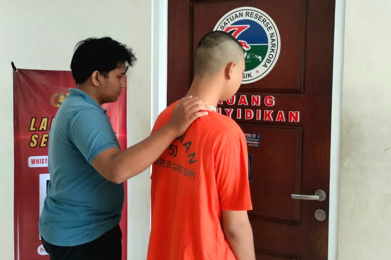 Pemuda Wringinanom Dibekuk Satresnarkoba Gresik, Sabu 9,1 Gram Disita dari Bawah Kasur
