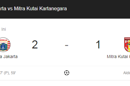 Persija Juara Liga 1 Usai Kalahkan Mitra Kukar