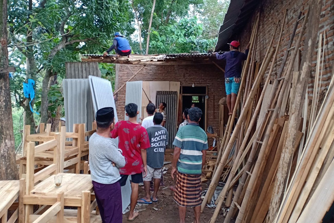 14 Titik Terdampak Puting Beliung di Kabupaten Probolinggo