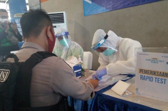 Pelindo Gelar Rapid Test Pertama Setelah Berakhirnya PSBB di Surabaya
