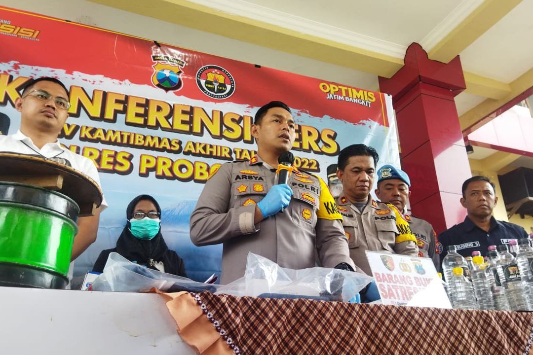 Selama Tahun 2022, Polres Probolinggo Sita 282,56 Gram Sabu