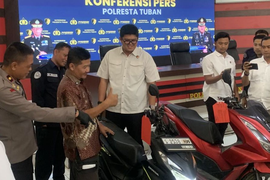 Dua Kasus Curanmor di Tuban Diungkap, Motor Korban Kembali
