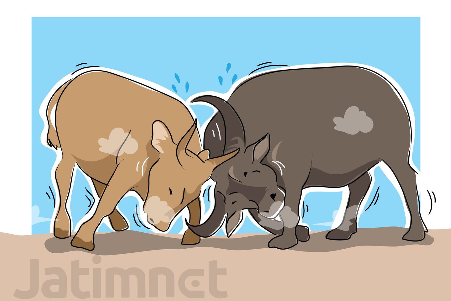 Ricuh Deklarasi #2019GantiPresiden di Surabaya, Ini Fakta Kerbau versus Kambing