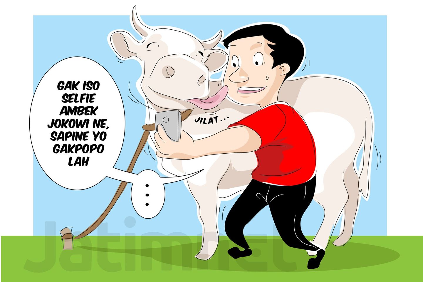 Sapi Jokowi Jadi Rebutan Selfie