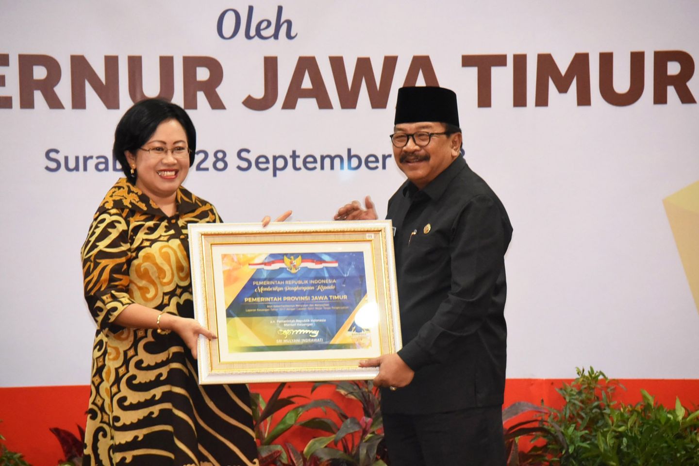 Pemprov Jatim Kembali Terima Opini WTP