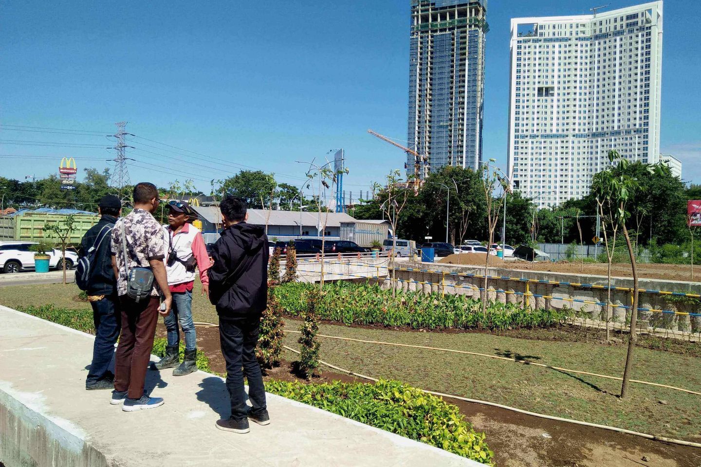 DKRTH Tambah Taman di Proyek Underpass Bundaran Satelit