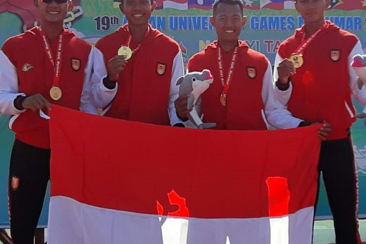 Prajurit Kolinlamil Raih Dua Emas Cabang Dayung di Myanmar