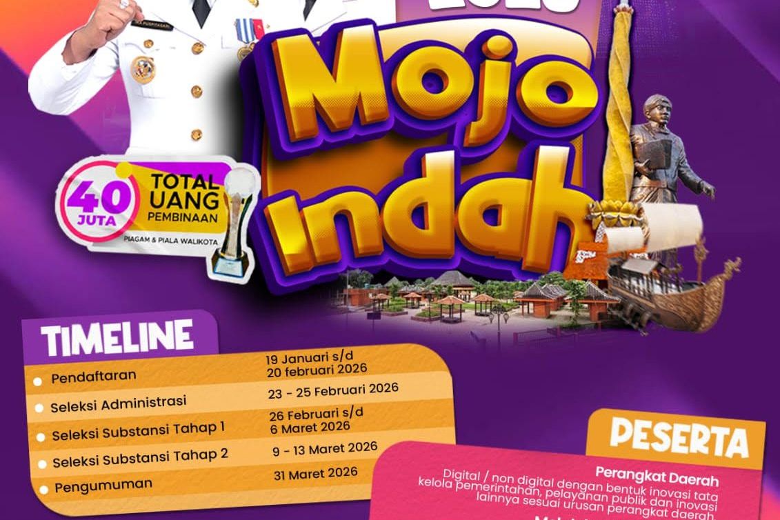 Lewat Lomba Inovasi Mojo Indah, Pemkot Mojokerto Jaring Peserta IGA 2026