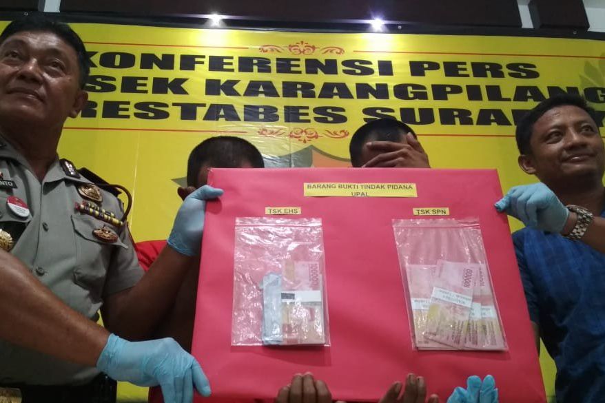 Dua Pengedar Upal Dibekuk Polsek Karangpilang