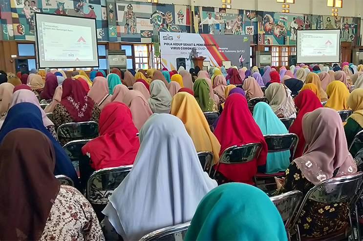Ajak Masyarakat Gresik Hidup Sehat Dengan Sosialisasikan Cegah Virus Corona