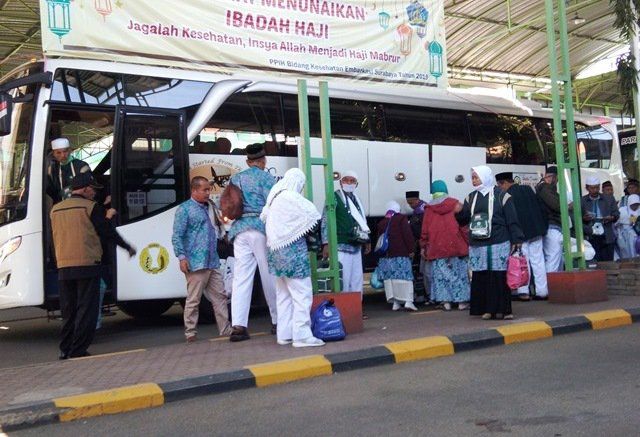 Tiga Kloter Jemaah Haji Debarkasi Surabaya Tiba Hari Ini
