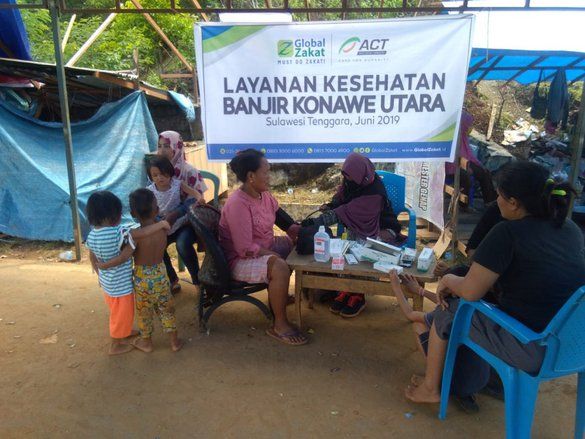 Korban Banjir di Konawe Utara Mulai Keluhkan Kesehatan