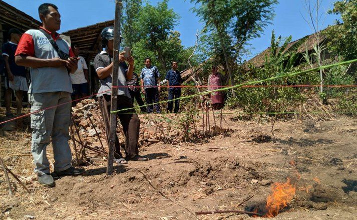 Api Menyala dari Dalam Tanah, DLH Ambil Sampel di Dusun Ringinsurup Ponorogo