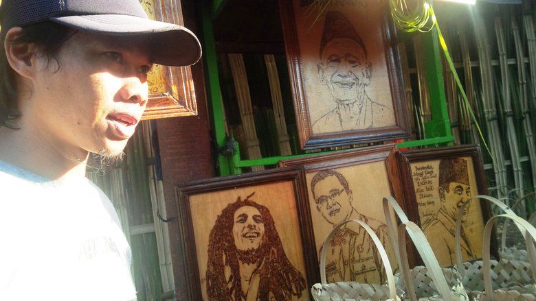 Lukisan Bakar Gintangan, dari Gambar Gus Dur hingga Bob Marley