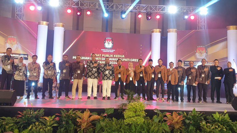 Debat Publik Kedua, KPU Gresik Ajak Paslon dan Masyarakat Sukseskan Pemilu Damai