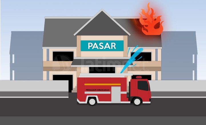 Kerugian Kebakaran Pasar Lawang Ditaksir Rp 9 Miliar