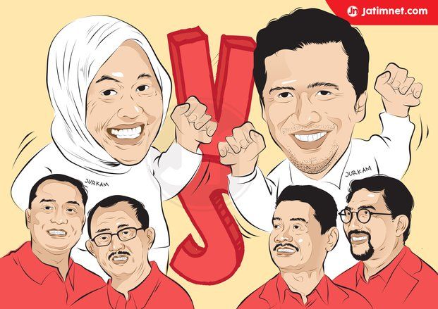 Risma dan Emil Diusulkan Jurkam Pilkada Surabaya 2020