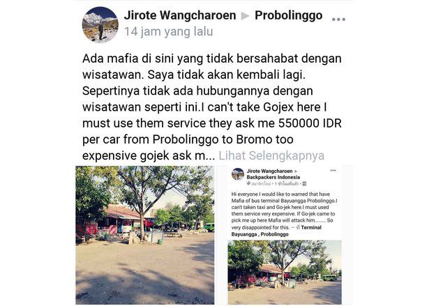 Wisman Asal Thailand Merasa Diperas Saat ke Bromo