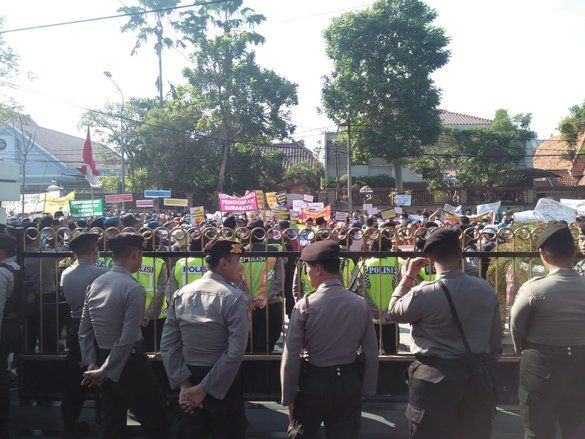 Ribuan Guru Swasta Sebut Dispendik Ingkari Perjanjian Soal Pagu 