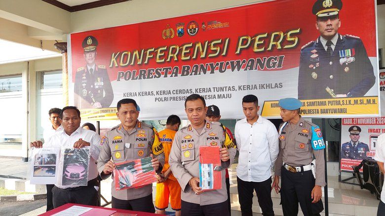 Kontraktor Pelaku Penodongan Senpi pada Jukir di Banyuwangi Jadi Tersangka