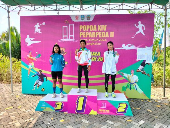 Atlet Balap Sepeda Putri Kota Mojokerto Sumbang Emas dalam Popda XIV Jatim