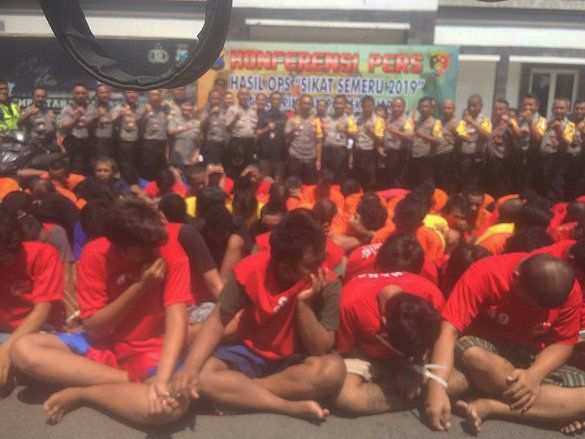 Operasi Sikat Semeru Surabaya Ungkap Banyak Kejahatan Jalanan