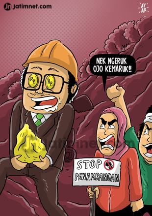 Tolak Dikeruk Penambang Kemaruk