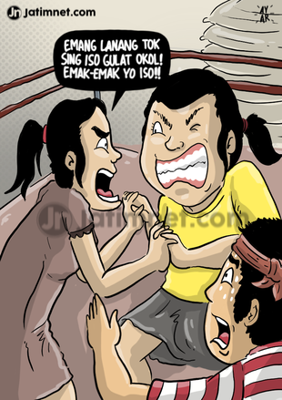 Panen Menggeliat, Emak-emak Gulat
