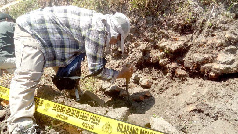 Lokasi Penemuan Arca Kepala Kala Diduga sebagai Pusat Bangunan Candi