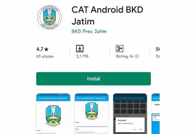 BKD Jatim Luncurkan Aplikasi CAT untuk Latihan Tes CPNS