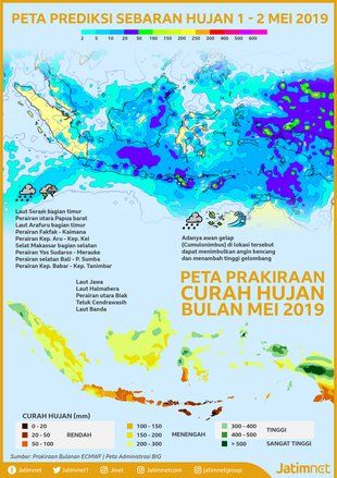 Waspadai Hujan Lebat Bulan Mei