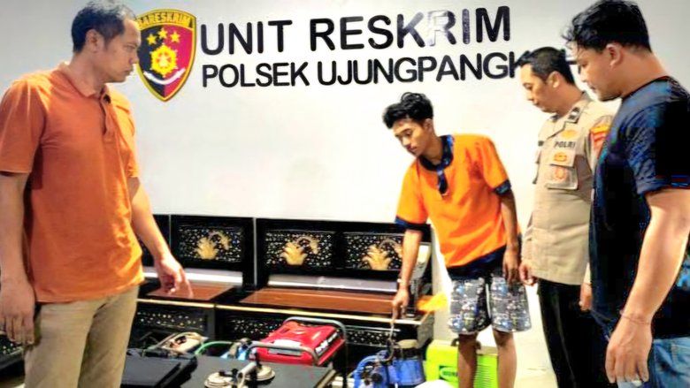 Pemuda di Gresik Curi Peralatan di Bengkel Konstruksi Senilai Rp25 Juta