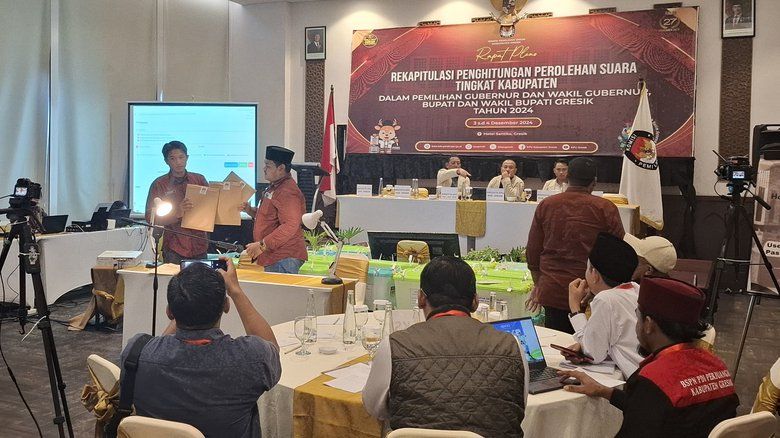 Kotak Kosong di Pilkada Gresik Cukup Tinggi, Raih 40,28 persen