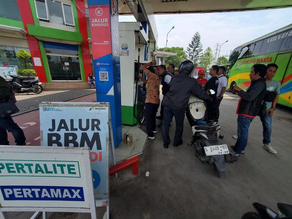 Isu Pertamax Oplosan, Pemkot dan Polres Mojokerto Kota Sidak ke SPBU