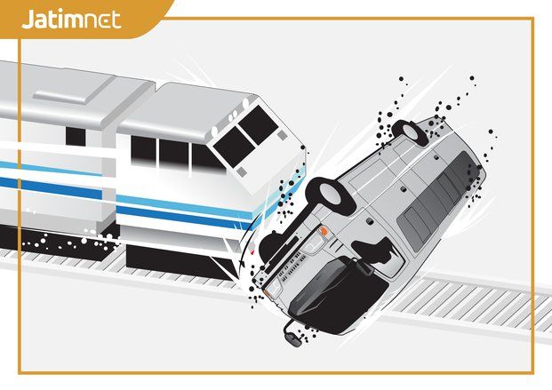 Kereta Api Tabrak Minibus di Bangil, Lima Orang Meninggal