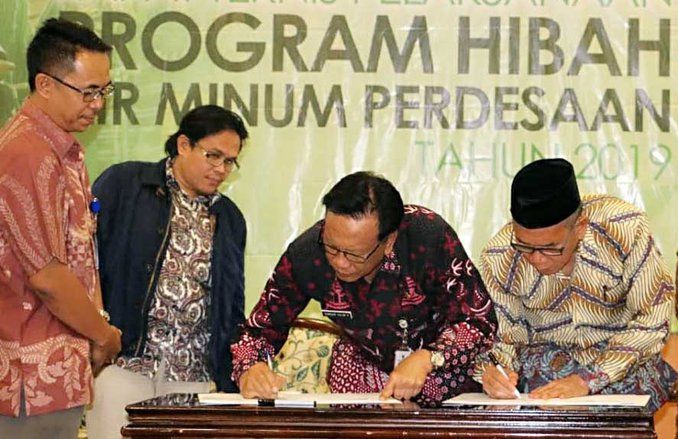 2019, Gresik Terima Hibah Air Minum Perdesaan 1.300 SR