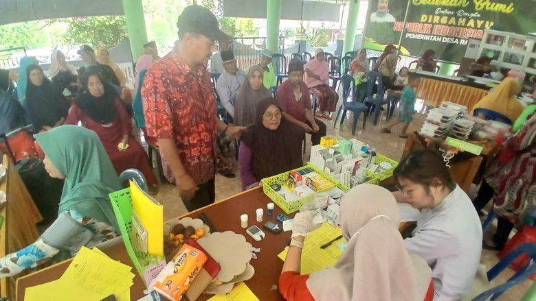 Wujudkan Desa Sehat, Pemdes Racikulon Gelar Pemeriksaan Kesehatan Gratis Setiap Bulan