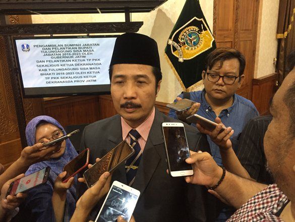 Usai Mangkir, Ketua DPRD Tulungagung Supriyono&nbsp;Akan Penuhi Panggilan KPK Berikutnya
