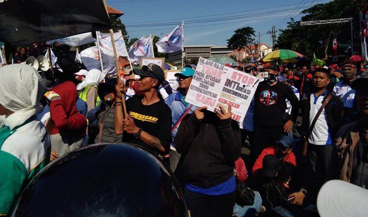 Buruh Tuntut Perda Sistem Jaminan Pesangon Masuk Prolegda DPRD Jatim