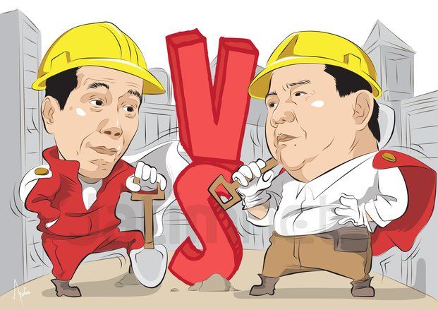 Jokowi dan Prabowo Akhirnya Bertemu di Stasiun MRT