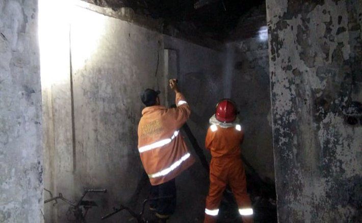 Rumah Pedagang Sayur di Probolinggo Ludes Terbakar