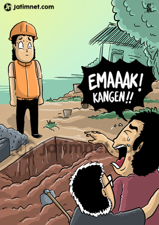 Karena Rindu, Anak Gali Kubur Ibu